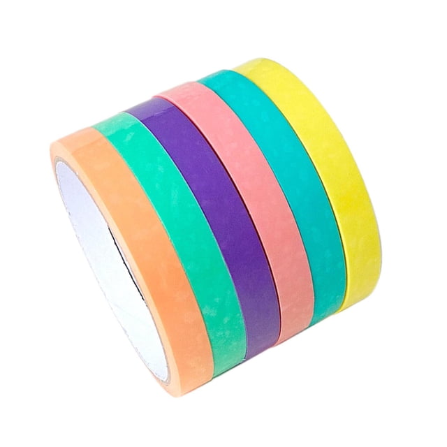 Guardoinrt 6 Pcs Ruban Adhésif Amusant à Rouler pour Enfants Accessoires pour la Maison