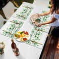 thumbnail image 7 of Spring Floral Green Watercolor Leaves Placemats Set of 4,Wipeable Washable Table Mats for Dining Tables,Weeping Vine Flower Place Mats for Kitchen Event Party Tabletop Decor, 7 of 7