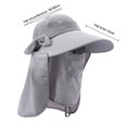 thumbnail image 2 of Chapeau Pare-Soleil UPF+50 pour Femmes à Rabat Détachable, Pliable, à Grand Bord, Protection UV, Masque Facial, 2 of 5