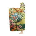 thumbnail image 3 of cpengpj Custom Photo Personalized Hooded Fleece Blanket, Soft Flannel Travel Wrap, L Size 200x150cm, 3 of 9