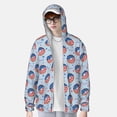 thumbnail image 4 of Gaeub Donut with the USA Fag Men's and Women's UPF 50+ Long-Sleeved Sun Protection Clothing, Fishing Shirt Long Sleeve Zip - XX-Large, 4 of 9