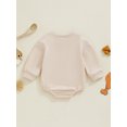 thumbnail image 5 of aturustex Thanksgiving Clothes for Baby Girls Boys 0-12M Infant Long Sleeve Sweatshirt Rompers Newborn Embroidery Letters Turkey Crew Neck Bodysuits Pr Loose Casual Daily Spring Fall Outfits, 5 of 8