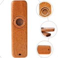 thumbnail image 5 of Wooden Kazoo Instrument for Party Musical Performance 1Set Brown Wood Kazoo, 5 of 5