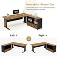 thumbnail image 6 of Tribesigns 63" Large Executive Desk L Shaped Computer Desk with File Storage Cabinet, Computer Desk with Mobile Cabinet for Home Office, 6 of 7