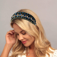 thumbnail image 5 of Diadema acolchada con diamantes de imitación, diademas adornadas con cristales barrocos, diademas con cuentas de colores, accesorio de aro para el cabello con joyas de moda, 5 of 5