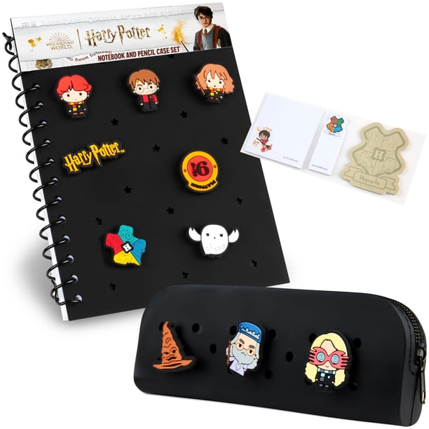 Set de papelería Harry Potter, cuaderno A5 con estuche para lápices para niños