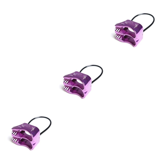 Eigraketly Escalada en roca Belay Rappel Device V-Grooved Mountaineering Descender Gear Trabajo aéreo Escaladores Downhill Purple Type1 NO1 Eigraketly CBP264163