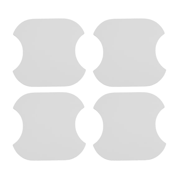 Unique Bargains Car Magnet Car Door Handle Scratch Protector 91x93mm Anti-Scratches Door Handle Protective Film Pure White 4 Pcs