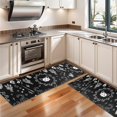 thumbnail image 3 of Kitchen Rugs Sets Of 2,Black Gothic Skull Cat Pattern Anti Fatigue Kitchen Mat Rugs Non Slip Washable,Decorative Kitchen Floor Mats for Kitchen,Sink,Laundry,17"X47", 3 of 5