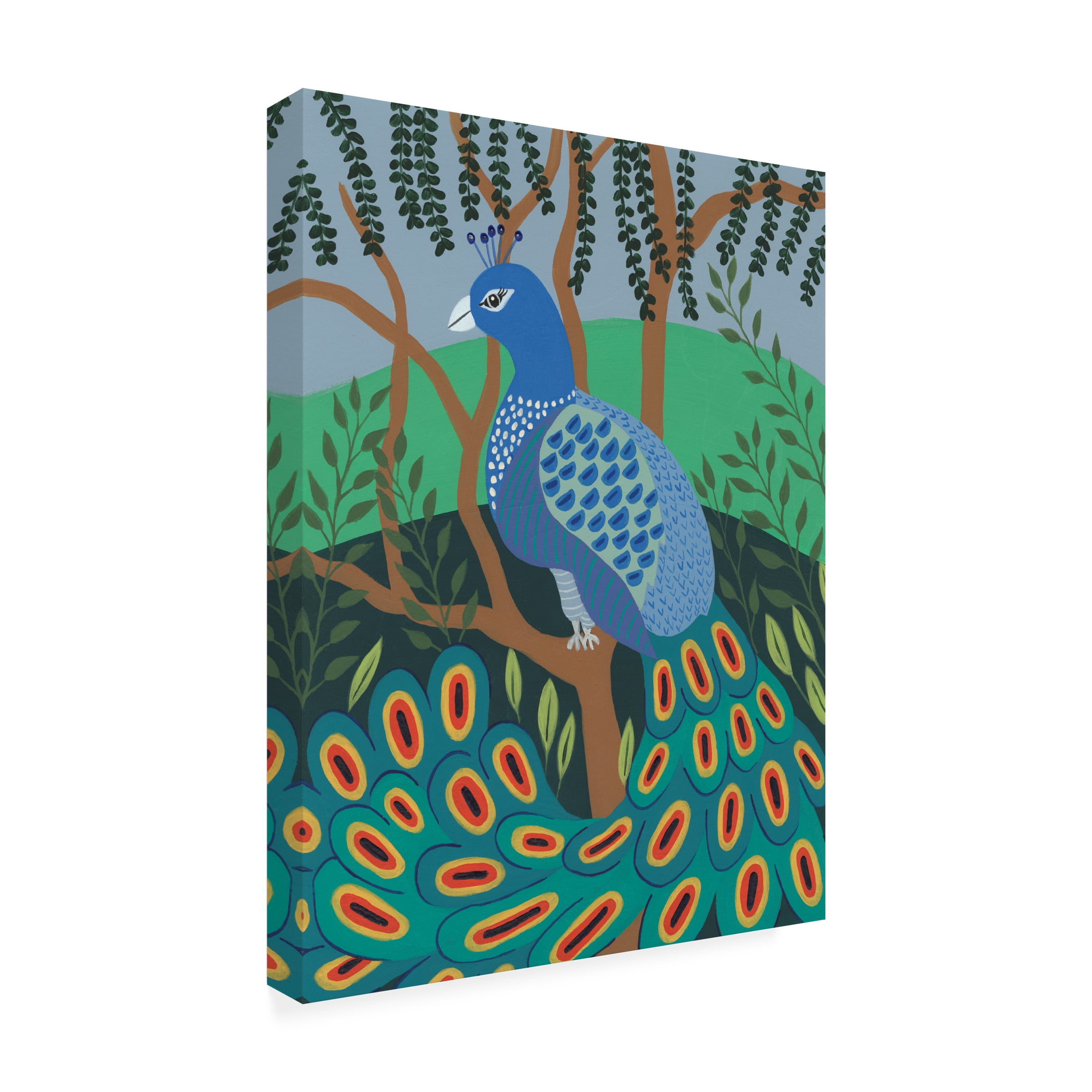 Regina Moore 'Dandy Peacock II' Canvas Art