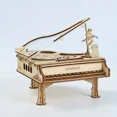 thumbnail image 4 of 3D Wooden DIY Rotating Music Box Puzzle Dancing Piano with Heart-Shaped Ferris Wheel, 4 of 4