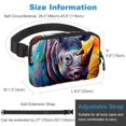 thumbnail image 3 of Rhinoceros Waist Pack for Running Fanny Pack for Women and Men Crossbody Belt Bag Bum Bag with Adjustable Strap for Sports, 3 of 6