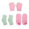thumbnail image 1 of Guantes de mano hidratantes para quitar la piel agrietada, calcetines reutilizables para el cuidado de los pies con pantalla táctil y cubierta para el codo, 1 of 8