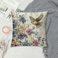 thumbnail image 2 of GOSMITH  Spring Floral Throw Pillow Covers Garden Flowers Birds Decorative Pillows Outdoor Cushion Cases for Couch Sofa Bed Home Decor, 2 of 5