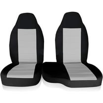 Driver & Passenger Black & Gray Seat Cover Replacement for 2004-2012 Ford Ranger 60/40 High Back Bench