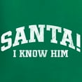 thumbnail image 6 of Wild Bobby Vintage Movie Quote Santa! I Know Him Women Racerback Tank Top, Kelly, Large, 6 of 6