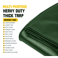 thumbnail image 6 of Core Tarps 10 Mil Heavy Duty Tarp Tarpaulin Waterproof Cover, Green and Black 40 x 40Ft, 6 of 7
