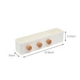 thumbnail image 3 of Wall Storage Shelf With Hooks Remote Control Multifunctional Stand Box Sticky Bracket Bathroom Bedroom Living Room Wall Storage, 3 of 9
