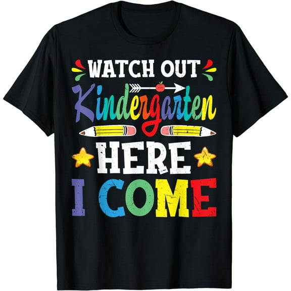 Pre-k Graduation 2023 Tee Watch Out Kindergarten Here I Come T-Shirt