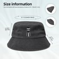 thumbnail image 3 of Johnny The Homicidal Maniac Summer Bucket Hat Fishing Hat Wide Brim Sun Hat with UV Protection for Hiking Beach Hats Fun Outdoor Vacation Boonie for Men and Women, 3 of 5