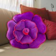 thumbnail image 1 of BKRE Coussin Rond Rose 3D 19.7 Pouces Doux en Forme de Rose Fait Main Décoratif pour Sol, 1 of 4
