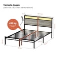 thumbnail image 2 of Cama Queen con cabecera FABATO con Luces LED, 2 of 9