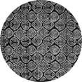 thumbnail image 1 of Ahgly Company Indoor Round Abstract Gray Modern Area Rugs, 5' Round, 1 of 4