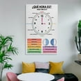 thumbnail image 5 of TELLING TIME Poster, Spanish Language, Educational Poster, What Time Is It, Teaching Tool, Classroom Decor Poster, 5 of 7