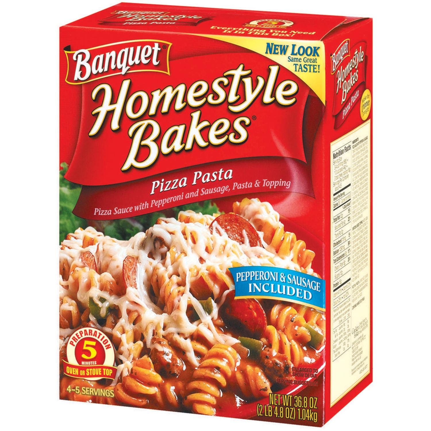 Banquet Homestyle Bakes Pizza Pasta 36.8 Oz Box - Walmart.com