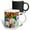 Multicolor, variant on 3drose, Creme Tulip Flowers on a Multicolor Flowerbed. Beauty of Spring, 11oz Two-tone Black Mug