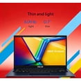 thumbnail image 3 of ASUS Vivobook 14" FHD Laptop, Intel Core i5-1334U (10-Core), 16GB DDR4 RAM, 512GB SSD, Webcam, 8Hr Battery, Windows 11 Home, Blue, LE Bundle, 3 of 7