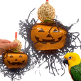 thumbnail image 6 of Bonka Bird Toys 2722 Halloween Pumpkin Pie Sola Atta Chew Shred Parrot Cage Toy, 6 of 6
