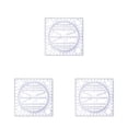 thumbnail image 2 of Wosthever Regla giratoria Construcción Plantilla de geometría estéreo Dispositivo de medición de dibujo Reglas de papelería Accesorios Estudiante Type1 NO1 Wosthever CBP212704, 2 of 6