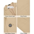 thumbnail image 4 of COOFANDY Men's Casual Linen Blazer Lightweight Regular Fit One Button Sport Coat Wedding Suit Jacket, 4 of 6