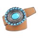 thumbnail image 1 of Cinturón con hebilla estilo western/bohemio en color turquesa, accesorio universal para amarillo jinwen Cinturón de vaquero occidental, 1 of 5
