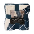 thumbnail image 3 of Life Comfort Ultimate Luxe Faux Fur Throw, Blue Geometry, 3 of 3