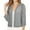 Grey, variant on Women's Cardigan Solid Color Lace Knitted Cardigan With A V Neck And Three Quarter Sleeves For Ladies,Beige Women's Cardigan M