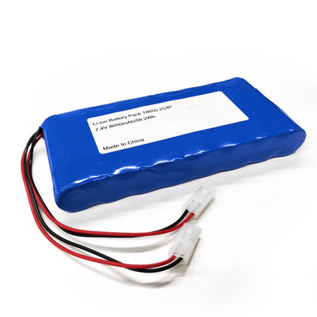 7.4V 8000mAh 2S4P battery for Solar Street Light Amphibious RC Trucks Heated Lunch Box