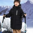thumbnail image 6 of CYRBOKO Girls' Puffer Jackets, Full Zip Thermal Heavyweight Cotton Winter Clothing Black Size 6-8 T, 6 of 8