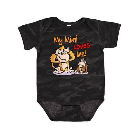 

Inktastic My Mimi Loves Me Monkey Gift Baby Boy or Baby Girl Bodysuit