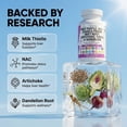 thumbnail image 3 of Clean Nutraceuticals Milk Thistle NAC Chanca Piedra Beet Root Artichoke Astragalus Dandelion Root - Liver Cleanse Detox & Repair Supplement Plus TUDCA Choline & Ginger - 1Pack, 3 of 9