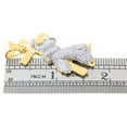 thumbnail image 4 of 10k Yellow Gold Mens Figurine of Pure Faith Symbol 1.7" Diamond Pendant 1.15 Ct., 4 of 5