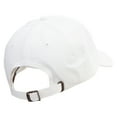 thumbnail image 4 of Cool Fish Line Logo Embroidered Dad Style Unstructured Low Profile 6 panel Cotton Cap - White OSFM, 4 of 5