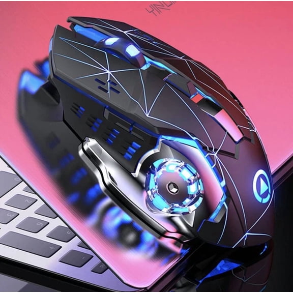RHEA- Gaming Mouse For Kids Rechargeable Wireless 6 Button For Laptop Computer