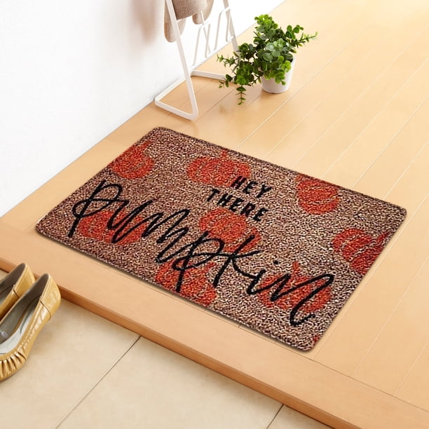 Alfombrilla de puerta de Acción de Gracias, alfombrilla de suelo de dibujos animados, alfombrilla de pie de cocina para pasillo, alfombra suave Wmkox8yii HFSH5560