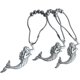 thumbnail image 2 of Silver Curtain Hangers, Decorative Hooks for Bathroom Shower Rods, Bath Room Accessories Set, Sea Beach Theme Bathroom Decor, 2 of 5