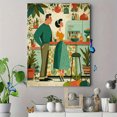 thumbnail image 4 of Retro Holiday Print Art, Happy Holidays Poster, Kitchen Home Decor & Holiday Party Gift, 4 of 8
