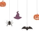 thumbnail image 5 of Banner de Halloween Decoraciones de Halloween Calabaza Fantasma Murciélago Araña Sombrero Spooky Photo Props Banner colgante Garland para Wall Mantle, 5 of 5