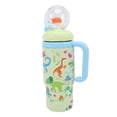 thumbnail image 1 of 710ml Stainless Steel Whale Fountain Cup, Kids Sippy Cup No Spill Water Bottle with Lid and Straw, for Toddlers Babies At Home School Outdoors, 1 of 7