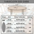 thumbnail image 2 of Oval Tablecloth 60x84in for Oval Table Waterproof Table Cloths for Dining Room Indoor Outdoor Table Cloth, 2 of 6